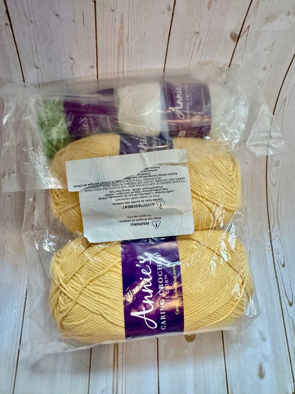 Annie's Caring Crochet Kit Club - Sunny Day Tote Kit
